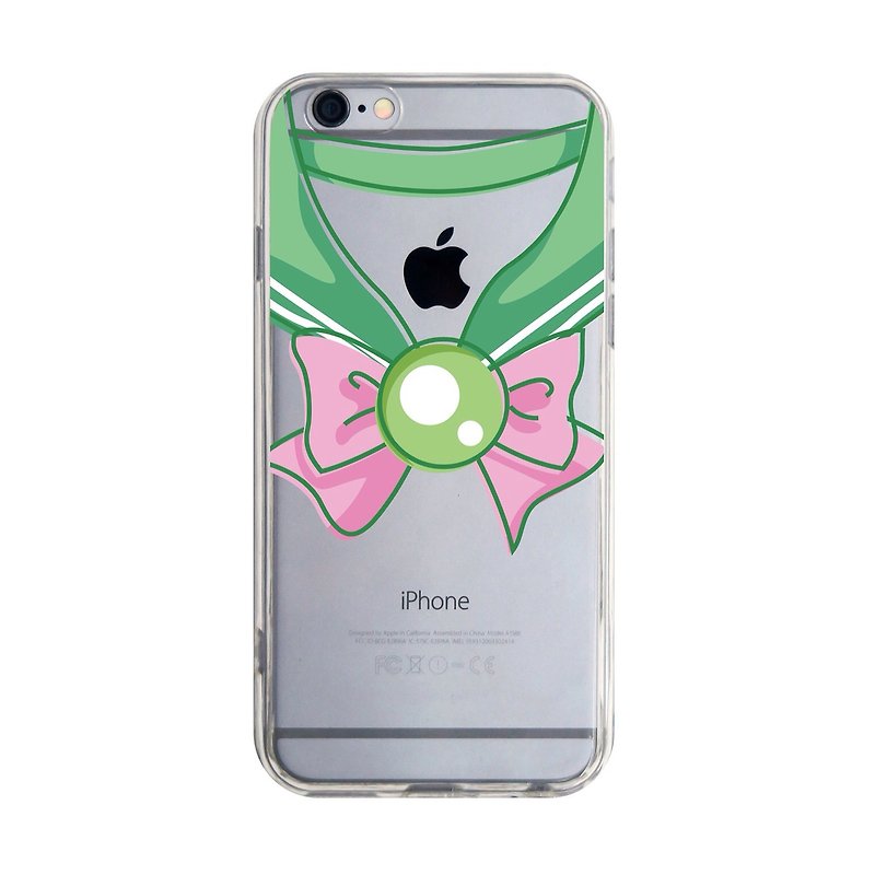 透明水手制服粉色浅绿透明手机壳iPhone13 12 11 Max三星Sony华为 - 手机壳/手机套 - 塑料 绿色