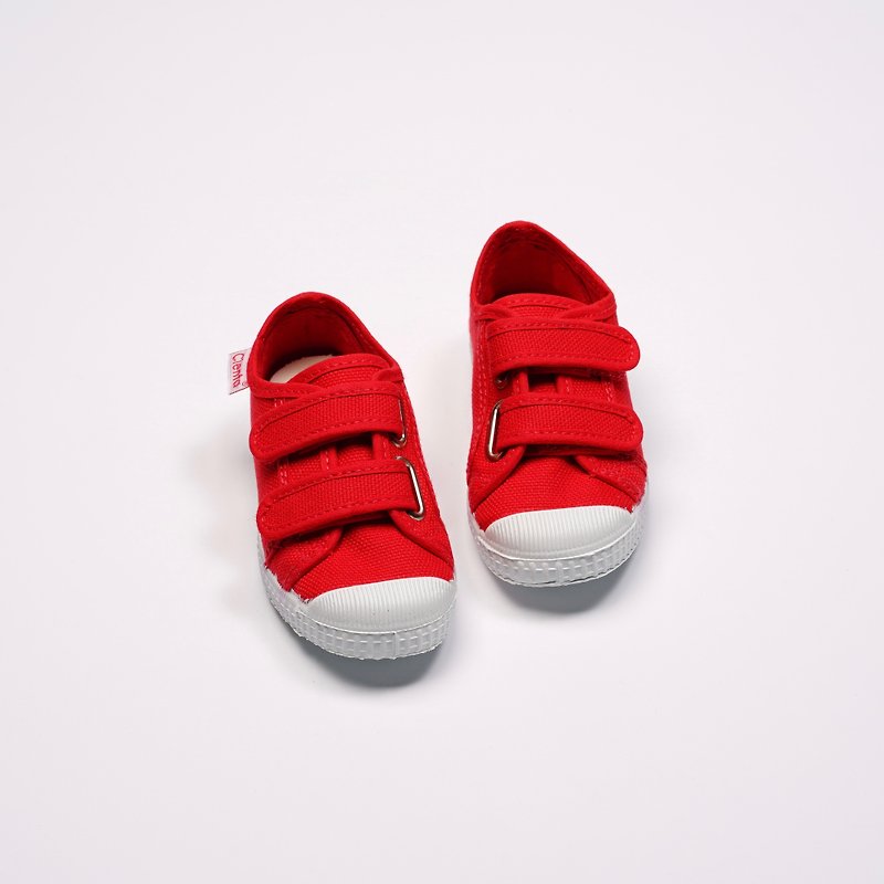西班牙国民帆布鞋 CIENTA 78020 02 红色 020布料 童鞋 魔鬼毡 - 童装鞋 - 棉．麻 红色