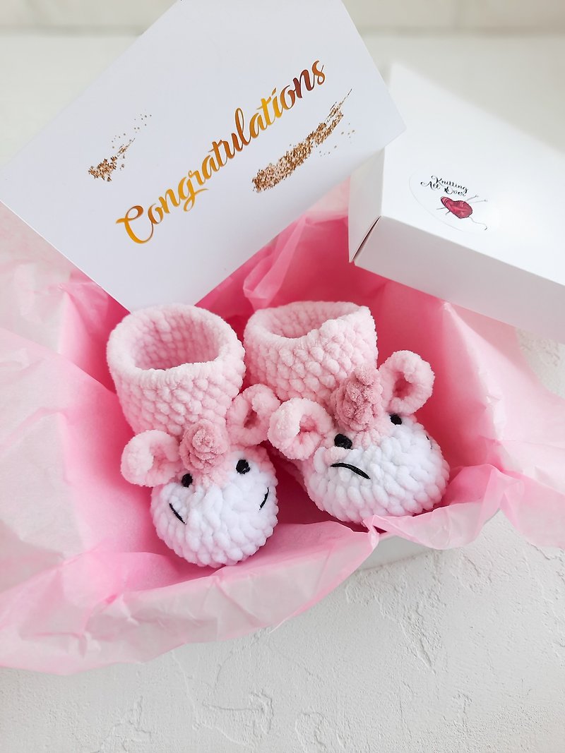 Pregnancy gift conrgatulations box for mom to be baby announcement shower girl - 满月礼盒 - 其他材质 粉红色