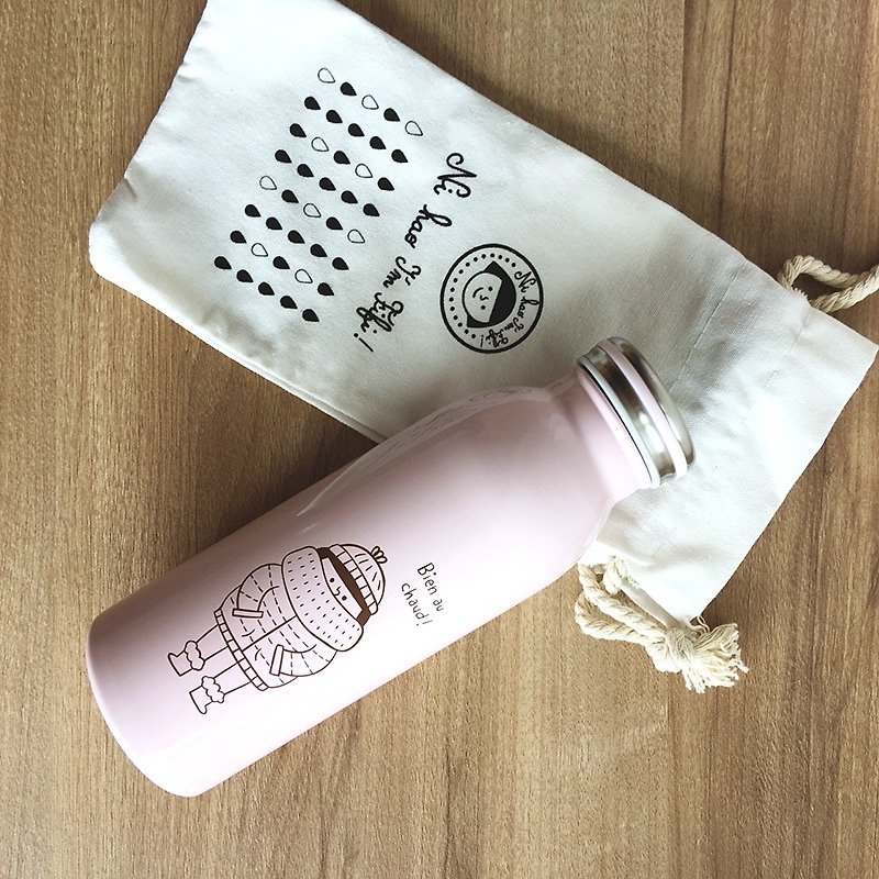 FiFi牛奶保温瓶450ml-粉红色 - 水壶/水瓶 - 其他金属 多色