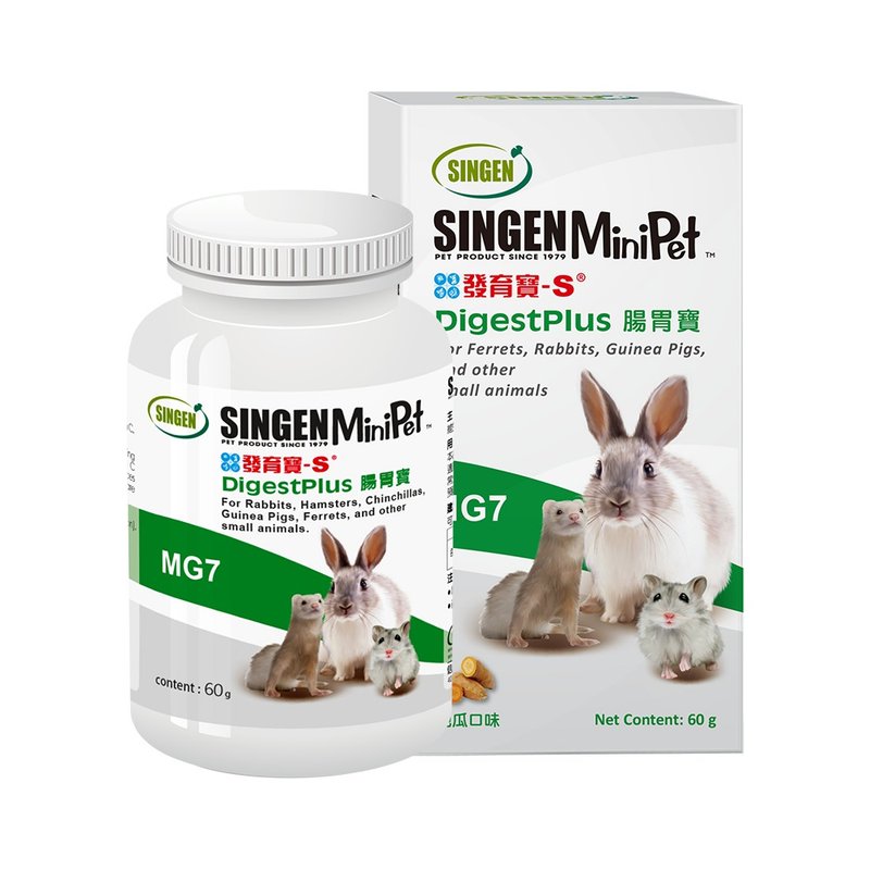 SINGEN 信元发育宝 鼠貂兔用开胃保健顺畅整肠益生菌配方-60g/罐 - 其他 - 其他材质 绿色