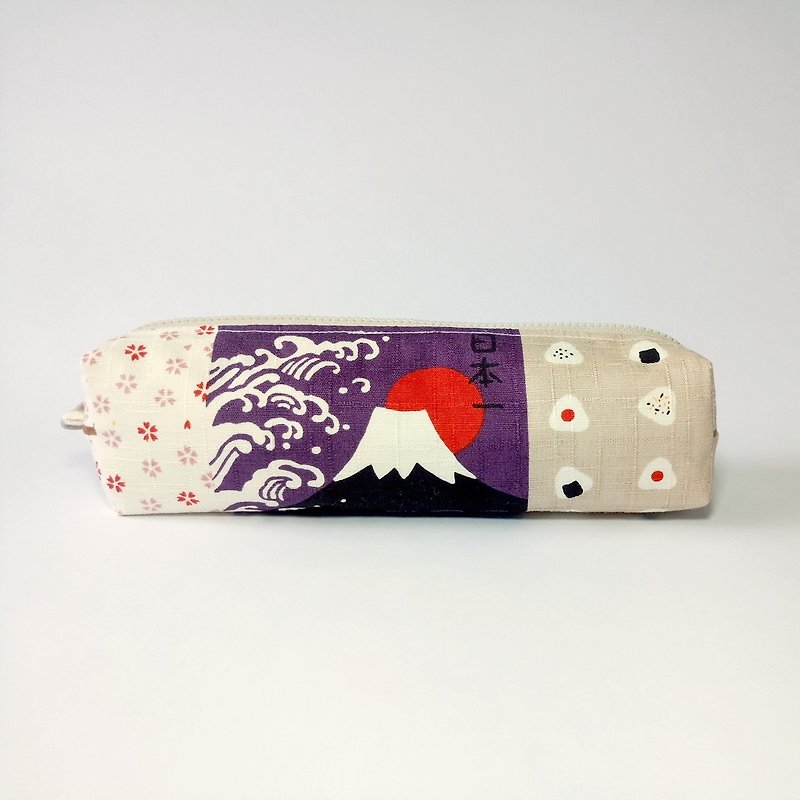 1987 Handmades 【日式庆典拼图】笔袋 拉链袋 - 铅笔盒/笔袋 - 棉．麻 多色