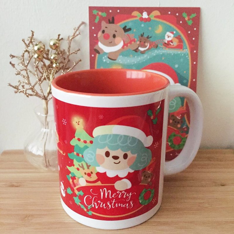 圣诞庆典 限量马克杯 (圣诞礼物) - 咖啡杯/马克杯 - 瓷 红色