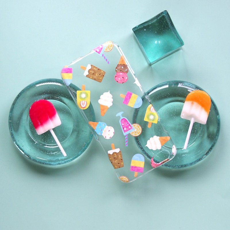【クリアスマホケース】アイスクリーム - 手机壳/手机套 - 塑料 透明