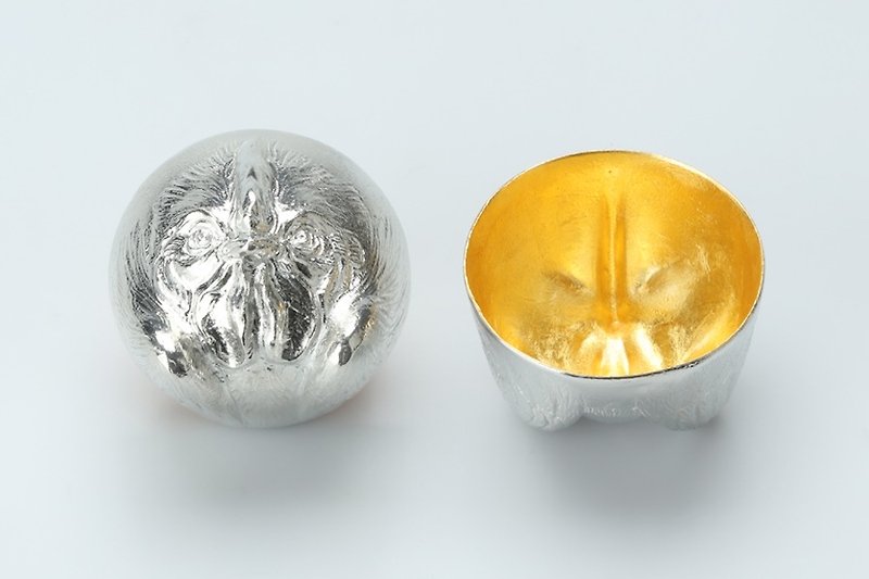 金箔生肖造型杯 - 鸡 - 酒杯/酒器 - 其他金属 金色