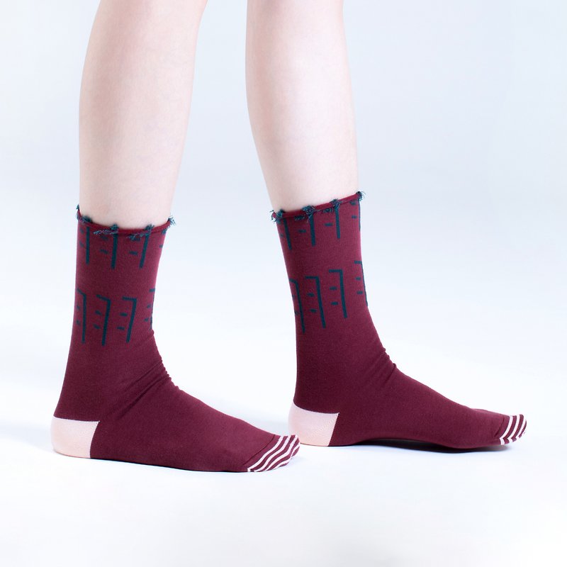 羽1:1袜 - 袜子 - 其他材质 红色