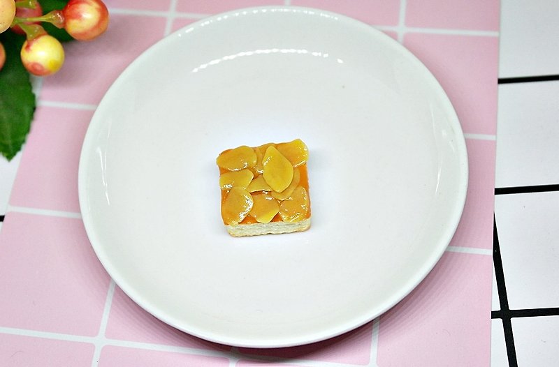 ➽黏土系列-一口酥杏仁饼-➪磁铁系列 #冰箱磁铁# #黑板磁铁# #文具# #交换礼物# - 冰箱贴/磁贴 - 粘土 金色