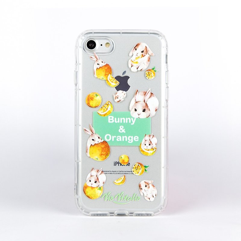 【果动系列 兔兔与柳橙】透明空压软壳 / 手机壳 - 手机壳/手机套 - 塑料 绿色
