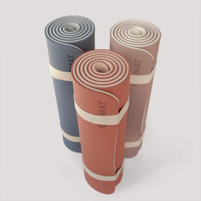 【QMAT】10mm厚瑜珈垫 台湾制 - 瑜珈垫 - 环保材料 多色