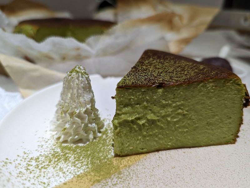 【得闲】小山园抹茶巴斯克奶酪蛋糕-5/6寸 - 蛋糕/甜点 - 新鲜食材 绿色