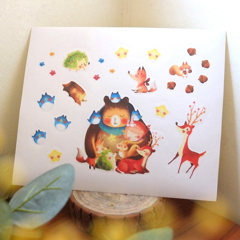 Little Wish 小星愿－贴纸 - 贴纸 - 纸 咖啡色