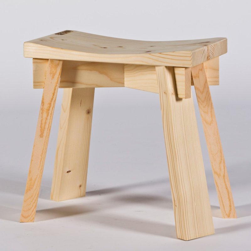 弧面板凳 - 椅子/沙发 - 木头 卡其色