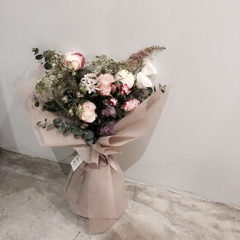 Extremely Gorgeous Today 韩式鲜花束 裸色系 - 干燥花/捧花 - 植物．花 粉红色
