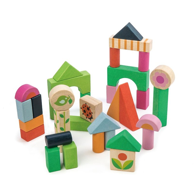 浪漫庭园积木组 - 玩具/玩偶 - 木头 