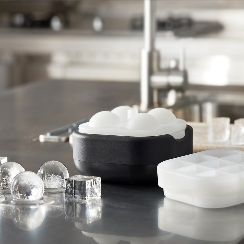 POLAR ICE 极地冰球 2.0 方圆组 - 厨房用具 - 硅胶 黑色