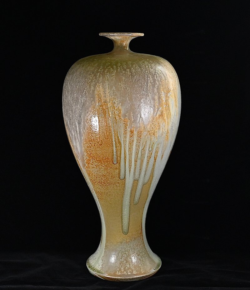 手作柴烧上釉花器-梅瓶NT21 - 花瓶/陶器 - 其他材质 