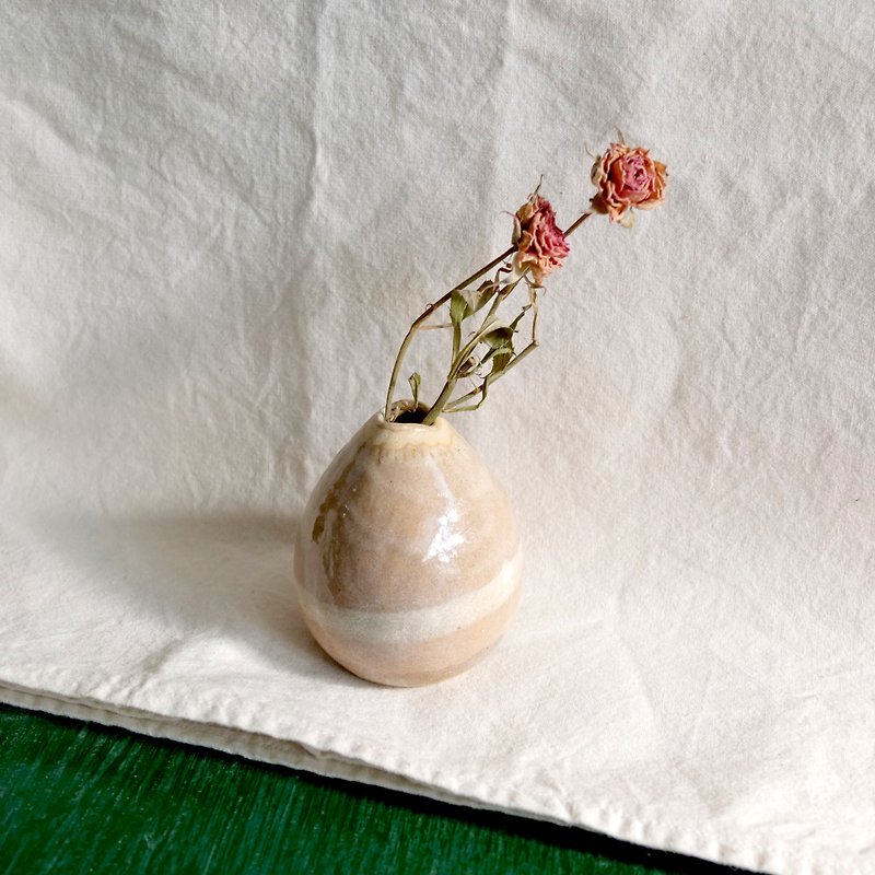 粉雪 质感温润花器 - 花瓶/陶器 - 陶 