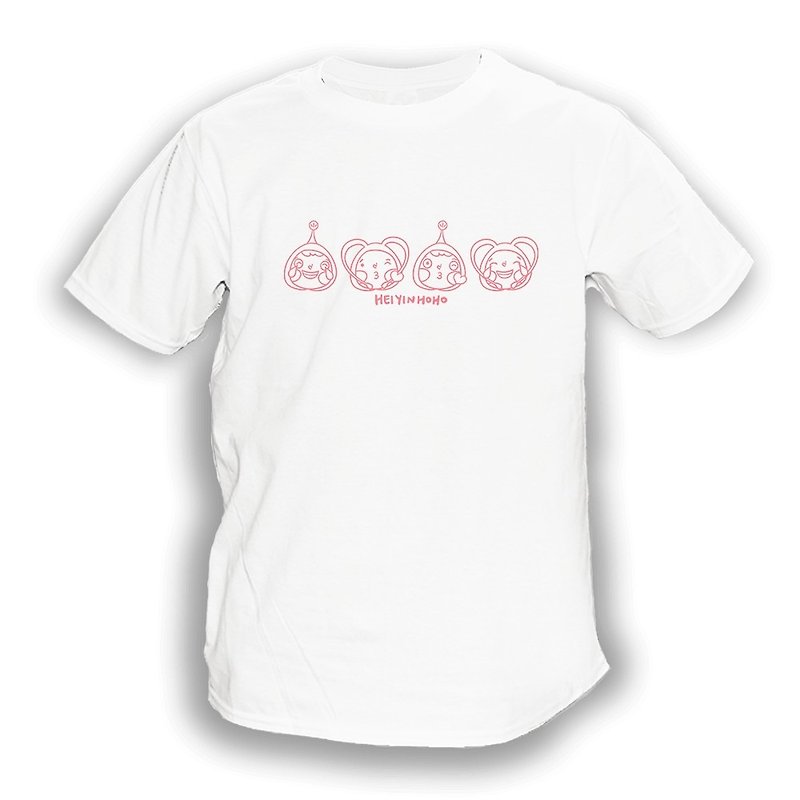 粉红 Emoji T恤 - 其他 - 棉．麻 白色