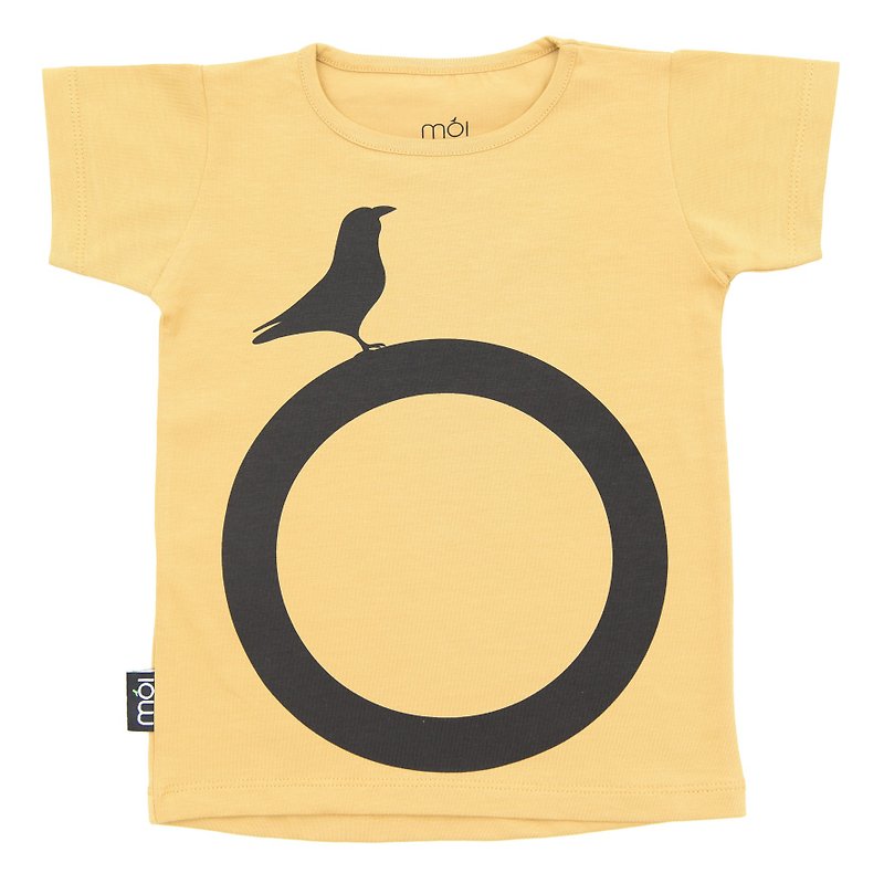 Mói Kids 冰岛有机棉童装短袖上衣 7岁至8岁黄色大渡鸭 - 童装上衣 - 棉．麻 黄色