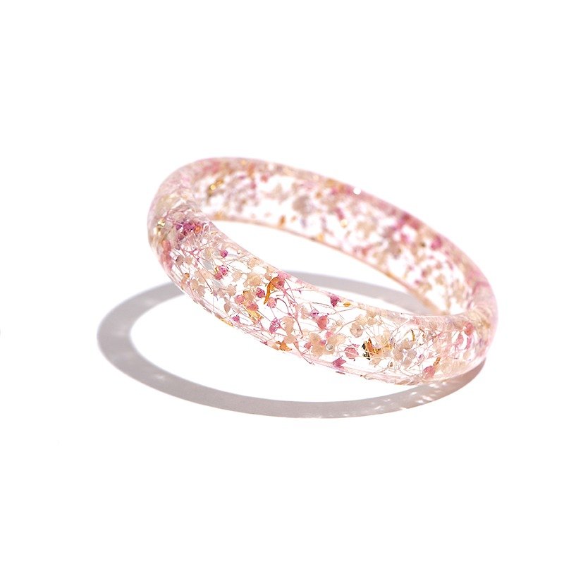 设计师系列【粉红之星】- Cloris Gift永绽花手镯 - 手链/手环 - 植物．花 粉红色