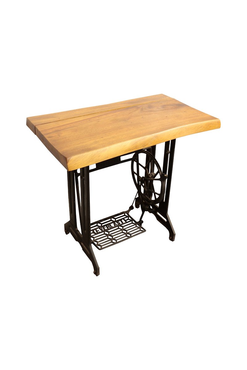 吉迪市JatiLiving | 裁缝车脚复古原木桌 - 餐桌/书桌 - 木头 