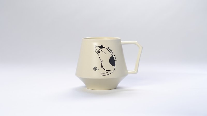 39Arita x ICELOLLY Mug Cup (cat) - 咖啡杯/马克杯 - 陶 白色
