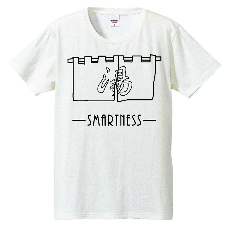Tシャツ / Smartness (銭湯) - 男装上衣/T 恤 - 棉．麻 白色