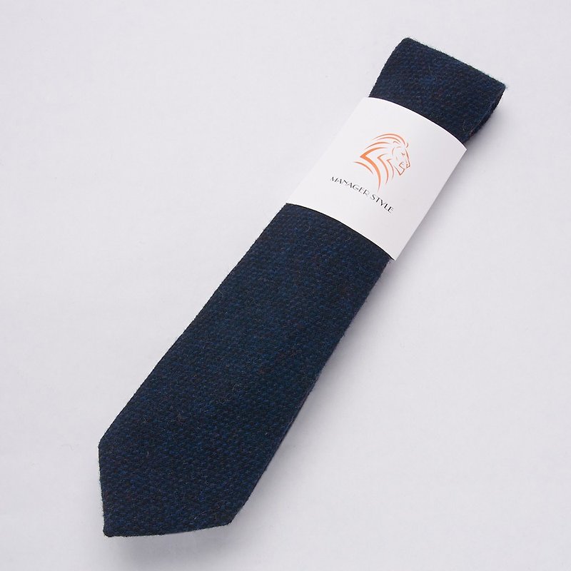 衬衣的犒赏 羊毛系列领带-魅力绅蓝 - 领带/领带夹 - 羊毛 蓝色