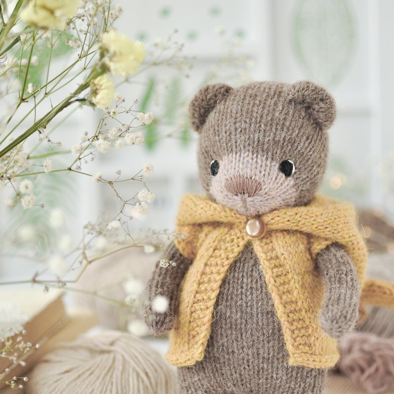Teddy bear knitting pattern, memory bear pattern, PDF Digital Download - 编织/刺绣/羊毛毡/裁缝 - 其他材质 