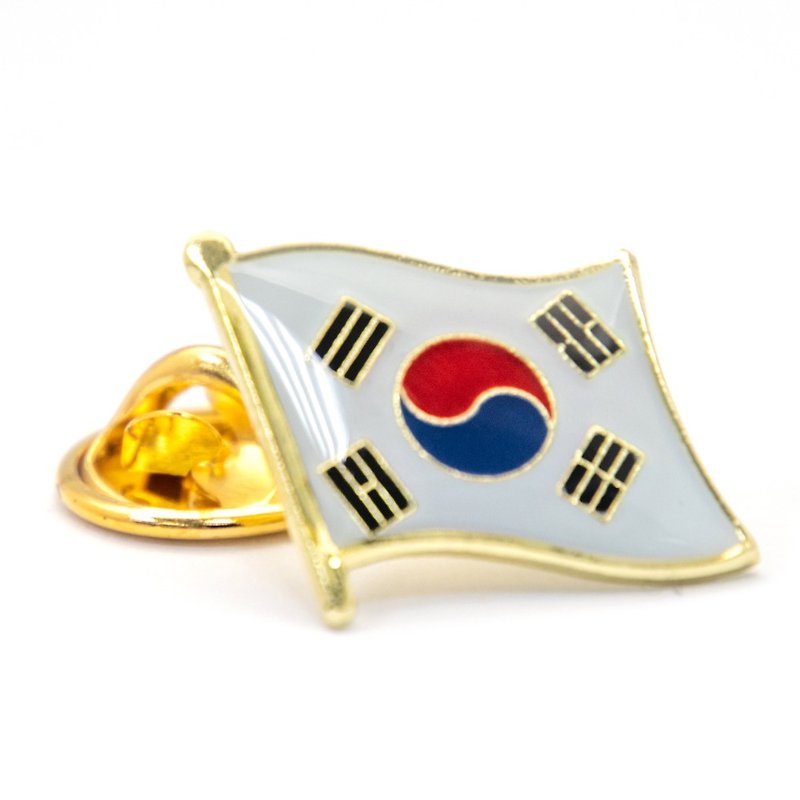 Korea 韩国 南韩胸章 国旗胸章 金属饰品 国旗胸针 金属胸徽 国旗 - 胸针 - 其他材质 多色