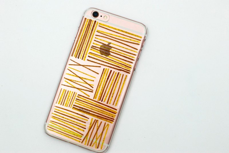 押花手机壳| 图案系列 | pressed flower phone case | pattern series - 手机壳/手机套 - 硅胶 黄色