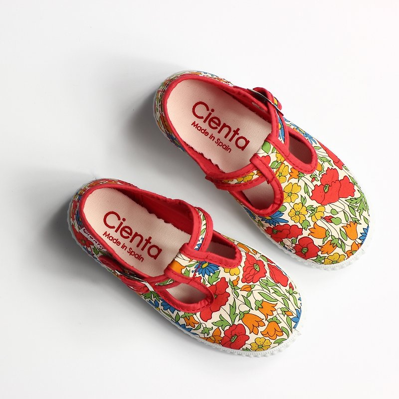 西班牙国民帆布鞋 CIENTA 51076 06红色 幼童、小童尺寸 - 童装鞋 - 棉．麻 红色