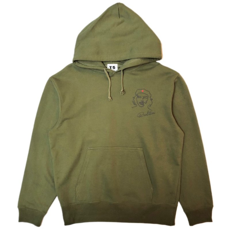 TSSe Revolution 10oz HOODIE - 中性连帽卫衣/T 恤 - 棉．麻 绿色