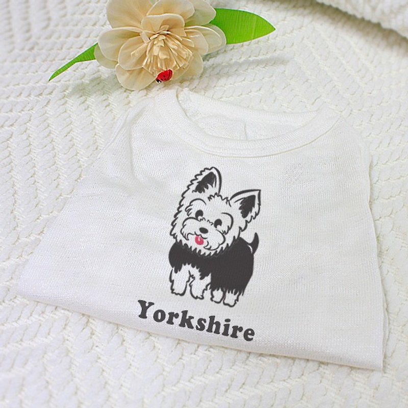 [毛孩姓名订做款] 约克夏㹴 Yorkshire Terrier 反光衣(毛孩款) - 衣/帽 - 棉．麻 多色