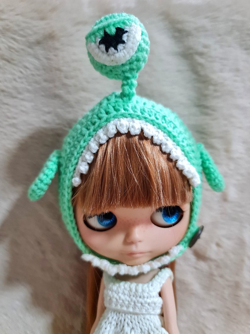 布莱斯娃娃的独眼魔鬼钩针帽子 - 其他 - 聚酯纤维 绿色