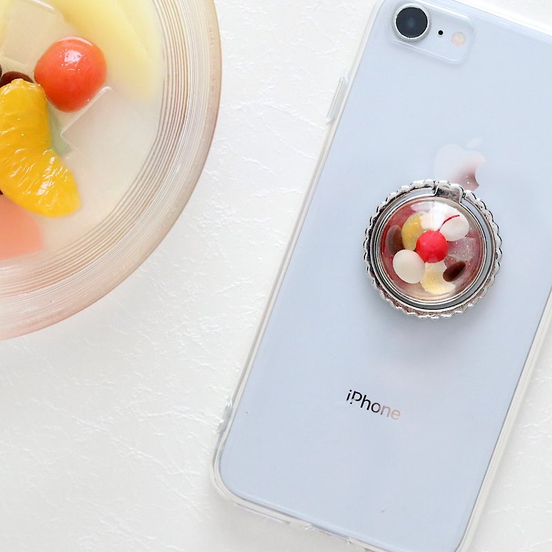 桃色フルーツポンチのスマホリング - 手机配件 - 树脂 透明
