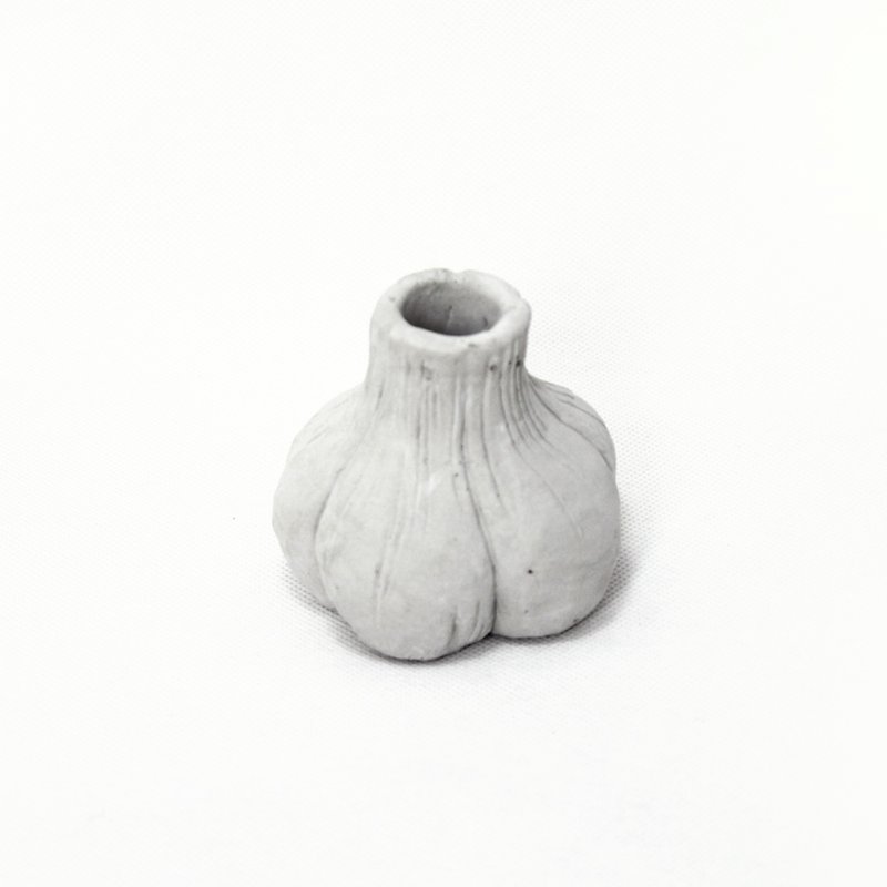 GARLIC VASE - 蒜头花瓶 - 植栽/盆栽 - 水泥 灰色