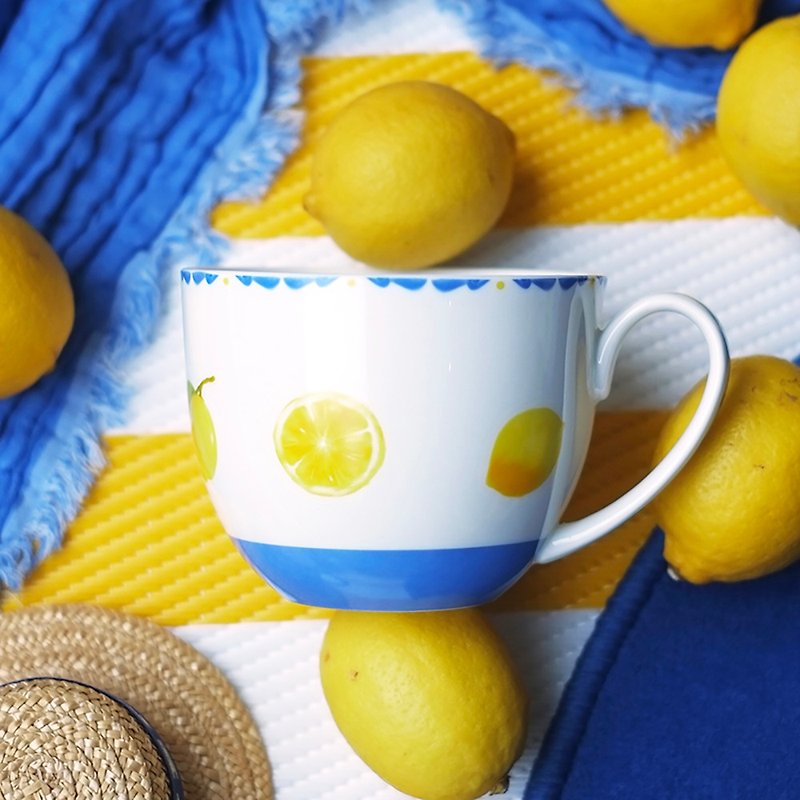西西里柠檬系列早餐杯礼盒 - 杯子 - 瓷 