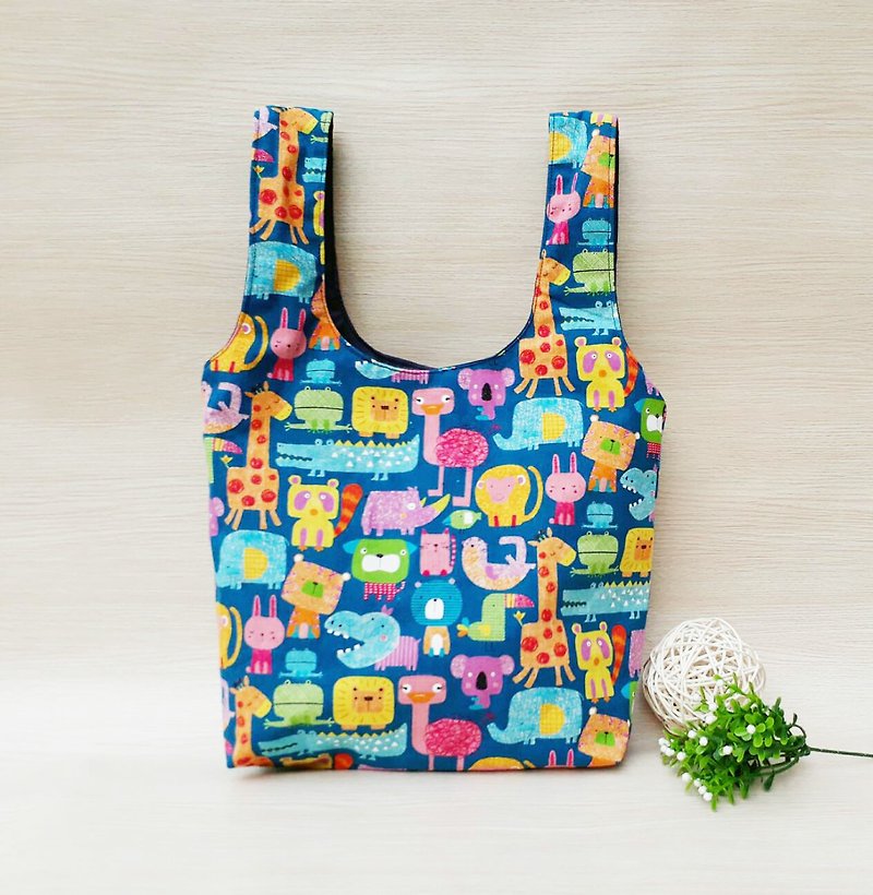 【环保购物袋】动物圈 - 手提包/手提袋 - 棉．麻 黄色