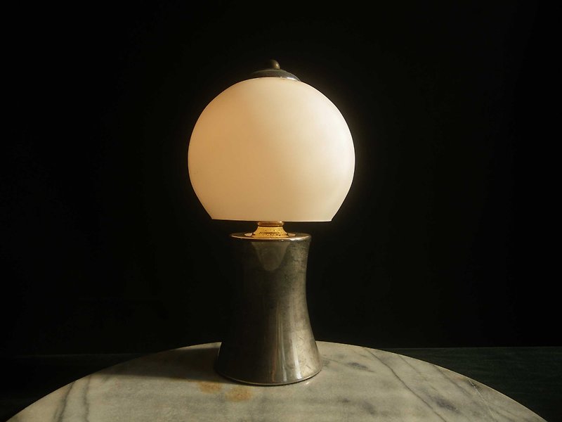 【老时光 OLD-TIME】早期台湾制摩登时代玻璃桌灯 - 灯具/灯饰 - 其他材质 