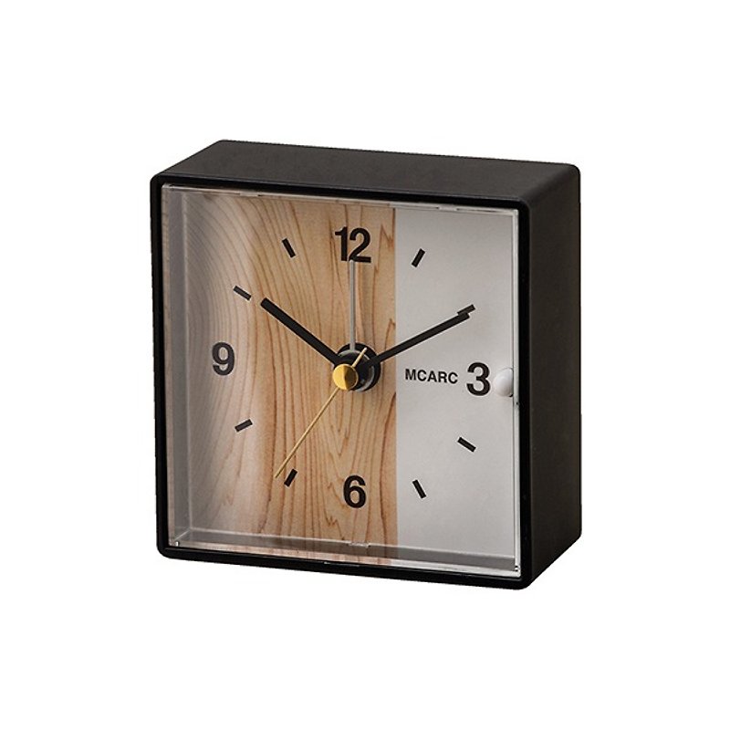 Rittele- 极简方形造型闹钟(黑) - 时钟/闹钟 - 塑料 黑色