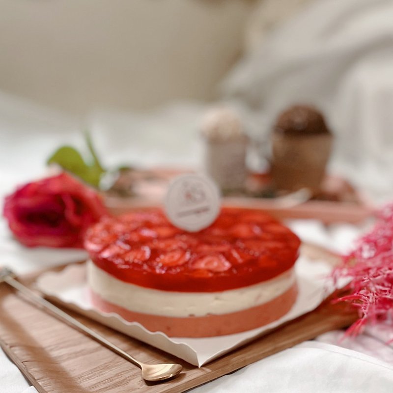 学而时shareus-草莓优格起司蛋糕 重奶酪 - 蛋糕/甜点 - 新鲜食材 红色