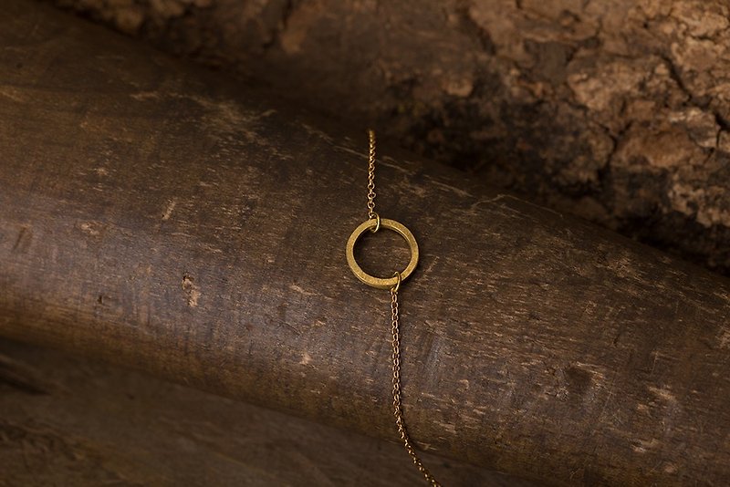Circular 回圈 黄铜手链 Brass Bracelet - 手链/手环 - 铜/黄铜 金色