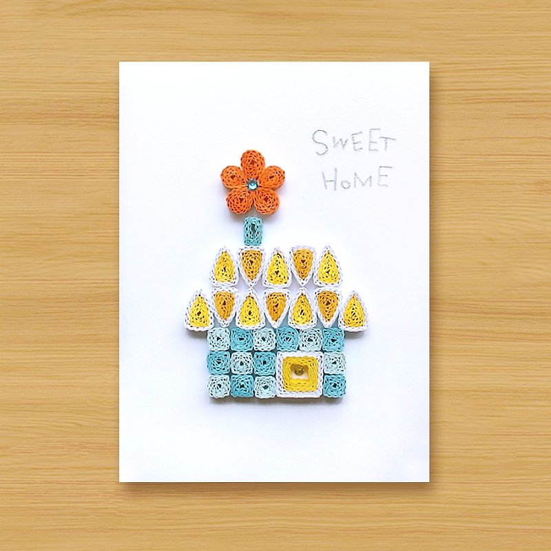 手工卷纸卡片 _ SWEET HOME_C ... 母亲卡、父亲卡 - 卡片/明信片 - 纸 黄色