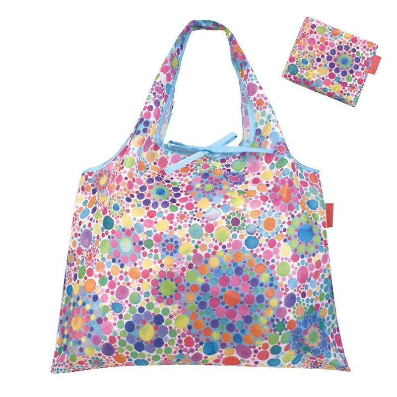 日本 Prairie Dog 设计包/环保袋/购物袋/手提袋 - 彩虹雨滴 - 侧背包/斜挎包 - 塑料 多色