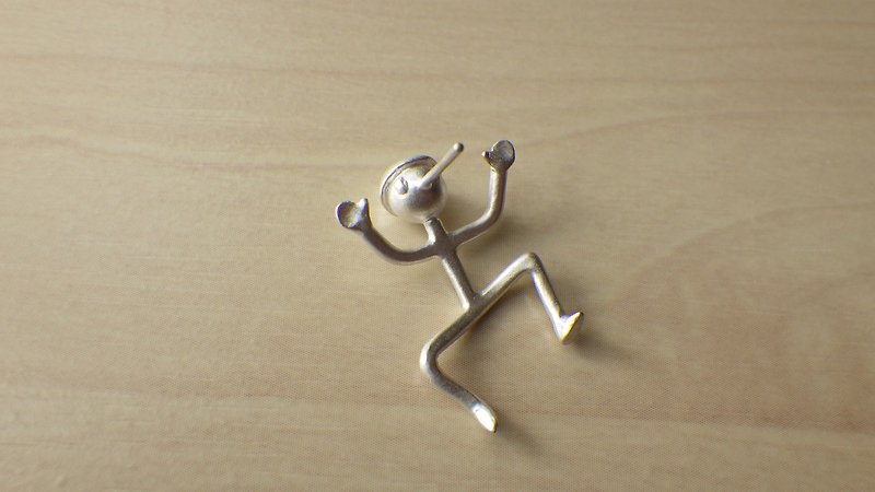 Pinocchio Earrings - 耳环/耳夹 - 其他金属 银色