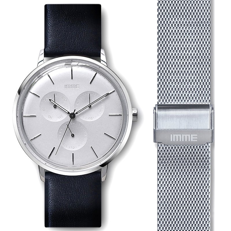 简约设计手表 5101 套装 情人礼物 - 男表/中性表 - 其他金属 银色