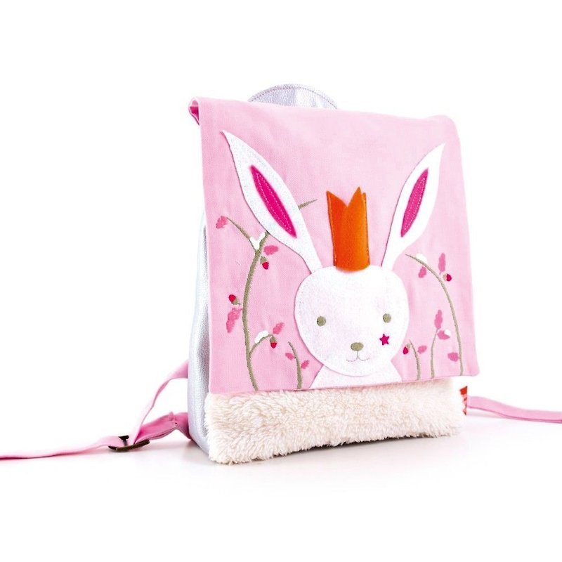 童话纯棉背包-兔子 - 后背包/双肩包 - 棉．麻 粉红色