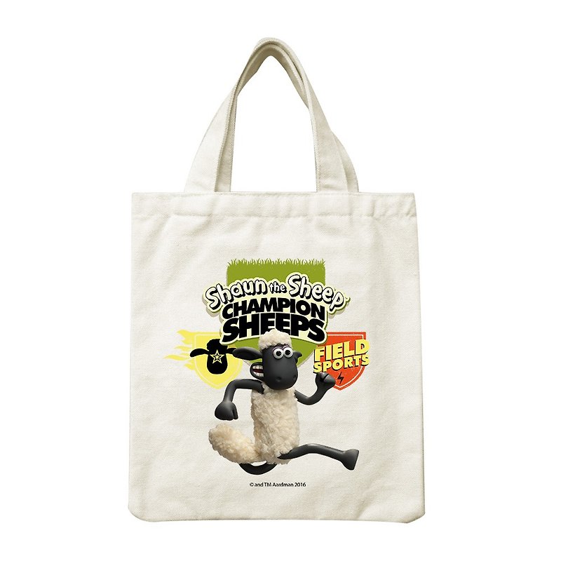 笑笑羊正版授权(Shaun The Sheep)-野餐包：【Go Shaun Go!】,CA2AI07 - 手提包/手提袋 - 棉．麻 绿色