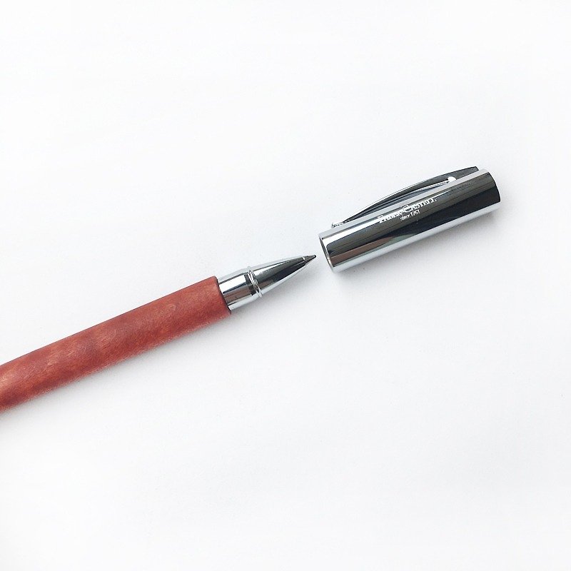 Faber-Castell 辉柏成吉思汗AMBITION 天然梨木笔杆钢珠笔 | 德国 - 钢珠笔 - 木头 咖啡色